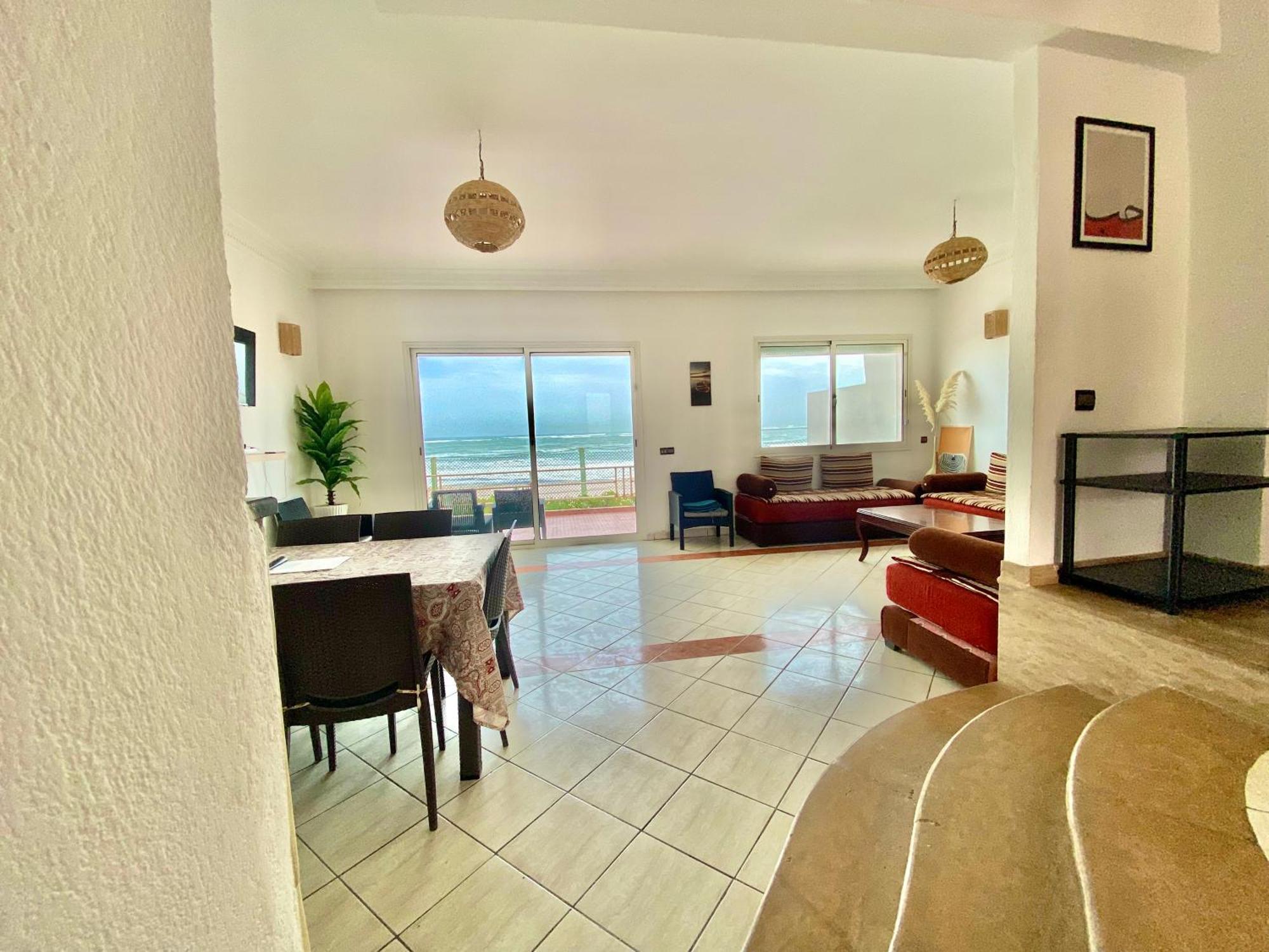 Splendid Beachfront Villa In Sidi Bouzid Beach With Pool Douar Ourlali Exterior photo